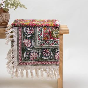 Vente chaude Boho Coton Jeter Couvertures Cadeau Couvre-lit À La Main Coton Canapé Floral Imprimé Canapé Jeter - Product Image 5