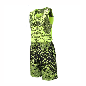 Conjunto de ropa deportiva de baloncesto con impresión digital de logotipo personalizado, uniforme de poliéster en varios colores para clubes y equipos - Product Image 1