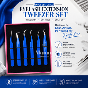 Ensemble de pinces à cils professionnelles, kit d'extension de cils de précision, acier inoxydable, poignée ergonomique, outils à pointe ultra fine - Product Image 3