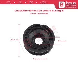 Câble de réparation de lève-vitre BWR64, poulie de roue à engrenage gauche ou droite pour Land Freelander C2N3914-9467885 - Product Image 5