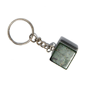 Llavero curativo de cuarzo con forma de cubo, piedra natural de Kambaba, cubitos de cuarzo, de cristal de Gema envuelta, venta al por mayor - Product Image 3