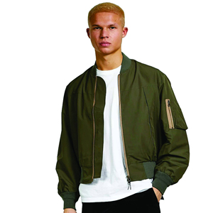 Chaquetas de Invierno Personalizadas al por Mayor, Chaquetas de Hombre de Talla Grande, Chaquetas Bomber de Nailon Satinado Lisas para Hombre - Product Image 3