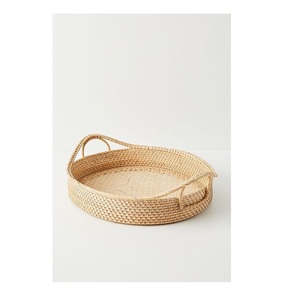 Bandeja de servicio de ratán ecológica moderna, excelente diseño de madera natural para el hogar, hotel, restaurante, uso, tamaño y forma de tendencia - Product Image 4