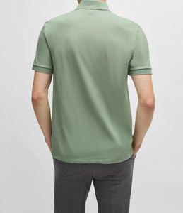 Camiseta Polo de Golf de manga corta ligera, camisetas Polo transpirables de alta calidad, camiseta con cierres de botones negros regulares sólidos - Product Image 5