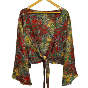 Débardeur cravate couleur élégante taille sur mesure et design ample confortable porter facilement les femmes portent - Product Image 1