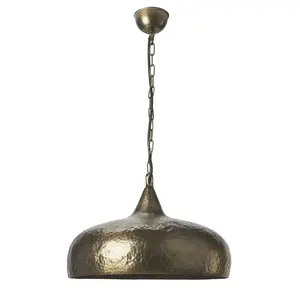 Manufacturer Metal Pendant Lamp Metal Brass Hammered Antique Brass Chain Pendant Lamp New American Design Metal Pendent Lamp - Product Image 1