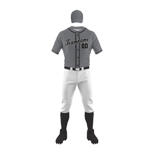 100% Polyester 2025 Best Selling Wholesale <b>Baseball</b> Uniform Custom Made Sports Wear <b>Baseball</b> Uniform For Mens - Product Image 2
