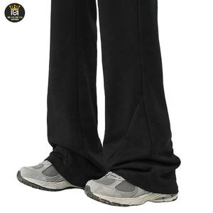 Pantalones acampanados informales de bajo precio para hombre, servicio OEM, diseño de logotipo personalizado, pantalones acampanados de algodón 100% - Product Image 3