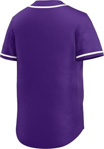 Jersey de béisbol y softbol, camisa sublimada con botón completo personalizado, aparejos bordados, sarga, nombre del equipo, número, jóvenes, adultos, hombres y mujeres - Product Image 4
