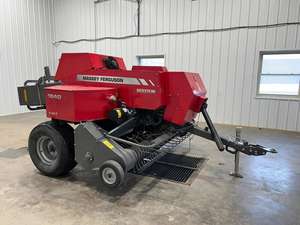 Livraison gratuite Massey Ferguson Hesston 1840 Mini presse à balles carrées pour foin, matériel agricole pour la compression de l'herbe - Product Image 3