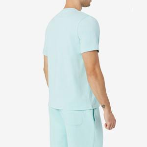 Conjuntos de camiseta y pantalones cortos de manga corta para hombre, diseño personalizado OEM de alta calidad, 100% algodón, cuello redondo, ropa informal para verano. - Product Image 2