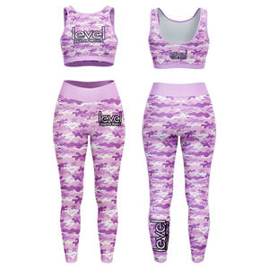New High-Quality Fitness Two-Piece Set Women's Gym Yoga Clothing Set Custom Fitness Seamless Sportswear Yoga Set - Product Image 3