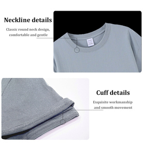 เสื้อยืดถักผ้าฝ้ายสำหรับ100% เหมาะกับชายและหญิงงานปักออกแบบได้ตามต้องการ - Product Image 5