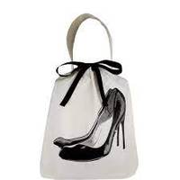 Tas Sepatu Kain Katun Anti Air/Debu Desain Ukuran Khusus Dompet Kantong Vakum Sol Sepatu Transparan PCC ISO9001