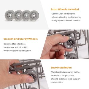 DD82-01385B DD82-01384A Juego de rejillas superiores e inferiores para lavavajillas <span class=keywords><strong>Samsung</strong></span>, compatible con modelos como DW80M2020US/AC - Product Image 5