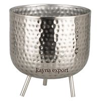 Jardinière en métal galvanisé de qualité supérieure, capacité 3L, pour usage intérieur/extérieur, écologique, pour la plantation de graines et l'arrosage du jardin domestique