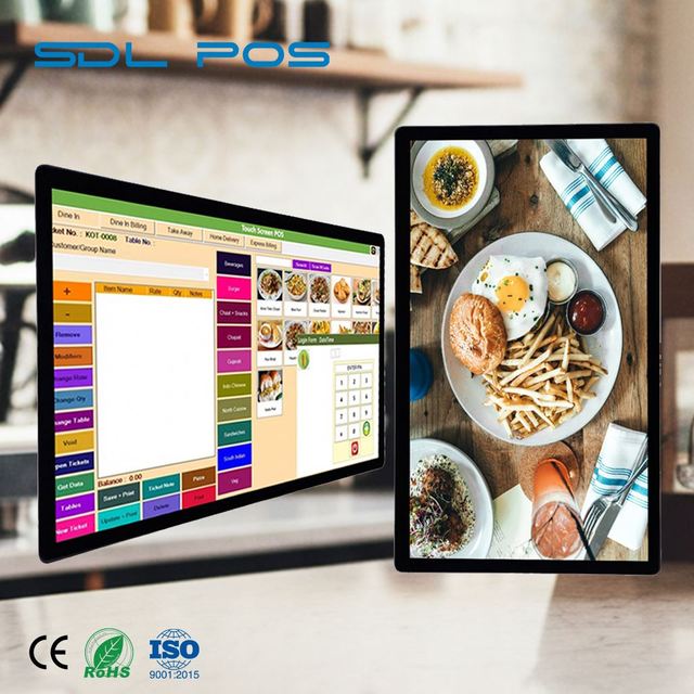 Management Kiosk 8G+64G Usb Connectivity Pos Kitchen Screen Cafeteria Order Display Space-Saving Sdlpos Kds