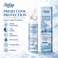 Spray Bucal SUPER CEDAR con Menta, Spray Natural para Refrescar la Boca y Eliminar el Mal Aliento, Sin Alcohol