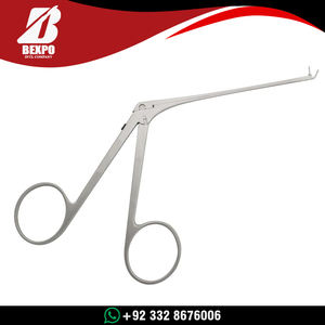 Pinzas de Oído ENT Micro Alligator, Forma de Copa, Curvadas hacia Arriba, 8 cm, Acero Inoxidable, Instrumento Quirúrgico de Otología para Cirugía de Oído - Product Image 2