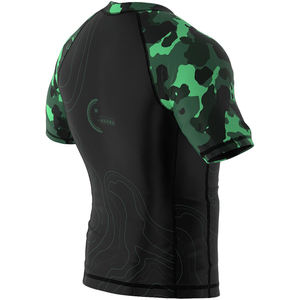 OEM Camo Rashguard Best Design Short Sleeve Black <b>Rash</b> <b>Guard</b> MMA <b>Rash</b> <b>Guard</b> & Training Wear For <b>Men</b> - Product Image 3