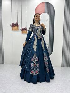 Stylish 3 Piece Indo Western Lehenga Set With <b>Jacket</b> - Product Image 4