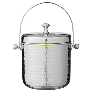 ถังน้ำแข็งสแตนเลสพร้อมฝาปิดและที่จับถังเก็บความเย็นไวน์วิสกี้เบียร์แชมเปญสองชั้น - Product Image 1