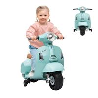 Moto Électrique Vespa Piaggio pour Enfants 30W, Moteur Anti-Basculement, Vitesse 2.5 km/h, Effets Musicaux, Marque Rome Mobiclinic