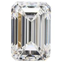 Esmeralda de 5ct, Diamante de Laboratorio, Corte Esmeralda, F Vvs1 Vvs2 Vs1 Vs2