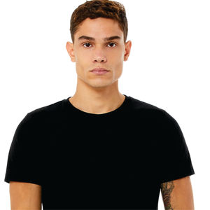 T-shirt unisexe 4.2 oz 32 Single 52% Airlume Cotton 48% Poly Blend Quick Dry Oversized CVC Short Sleeve T-Shirt Solid Blank Knitted - Product Image 4