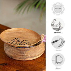 Wooden Casseroles Hot <b>Pot</b> with Lid for Home Hotel Food Serving Hot <b>Pot</b> Dish Decorative Customized Size Wooden Food Warmer Supply - Product Image 4
