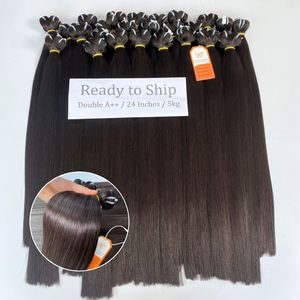 Extensiones de Cabello Humano Natural Virgen Vietnamita de Lujo Súper Doble Trama (SDD DD) Más Vendidas, Lisas Naturales, ¡En Stock! - Product Image 5