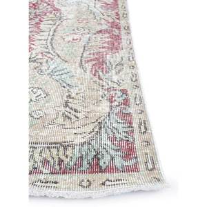 Alfombra de Lana Anudada a Mano de Gran Tamaño, Diseño de Medallón Rojo y Naranja, para Sala de Estar, Pasillo Rectangular, Modelo Pae-2446 - Product Image 4