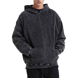 Top qualité 80/20 coton polaire impression broderie sweats à capuche Custor USA taille mode surdimensionné Vintage lavage à capuche - Product Image 1