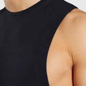 Camiseta sin mangas transpirable de talla grande para hombre 2025, chaleco holgado sin mangas de secado rápido, tejido de poliéster para deportes al aire libre, Fitness único - Product Image 1