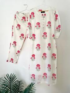 Marsala Poppy High-End Quality <b>Indian</b> Fashion Co-ord Set <b>Ladies</b> Dress Kurti and Pants From <b>Indian</b> Manufacturer - Product Image 4