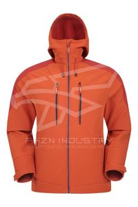 เสื้อโค้ทผ้าฟลีซหนาสำหรับผู้ชายแจ็คเก็ตบุผ้ามีฮู้ดเสื้อกันลมสำหรับผู้ชาย - Product Image 3