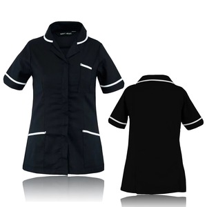 Custom Scrubs Hospital Uniformes Médico Scrubs Enfermera Top de manga corta Joggers Scrubs Traje Spa Wear Stretch Slim Fit Enfermera Uniforme - Product Image 3