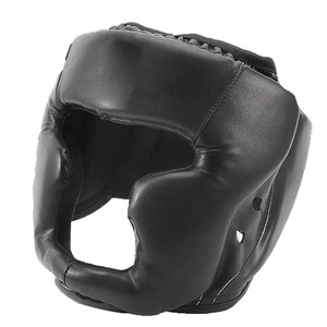 Protectores de cabeza ecológicos Karate Fitness entrenamiento de boxeo casco suave PU cuero protección desgaste boxeo protector de cabeza Unisex - Product Image 6