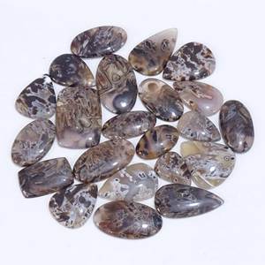 Pierres précieuses en vrac de haute qualité, en quartz naturel et agate turque, cabochons lisses de formes variées, taille libre - Product Image 5