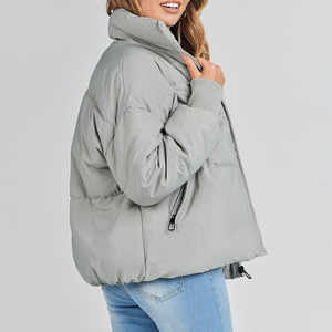 Veste d'hiver matelassée légère pour femme, couleur personnalisée, respirante, coupe-vent, écologique, réversible, séchage rapide, en nylon - Product Image 5