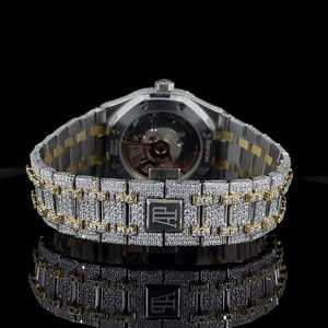 Relojes de Lujo con Diseño Personalizado de Hip Hop, con Diamantes de Imitación VVS, Esfera Cuadrada, para Hombre y Mujer, 2025 - Product Image 4