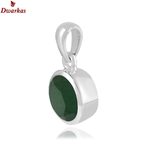 Pendentif en argent sterling 925 fait main au design classique et simple, pendentif en jade vert naturel, collier, pendentifs en gros - Product Image 2