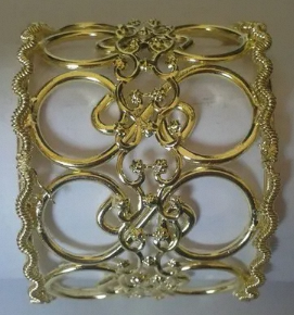 Anillo para Servilletas de Boda de Aluminio - Diseño Cuadrado Glam Ecológico N S Tomar Artesanías Ancho Estándar - Product Image 2