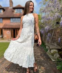 Robe d'Été Décontractée pour Femme, Sexy Dos-Nu à Motif Floral avec Bretelles, Sans Manches, Col Montant, Vêtements Légers pour Femme Type Débardeur - Product Image 2