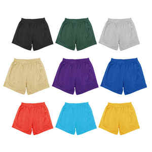 กางเกงขาสั้นตาข่ายแบบตะเข็บสองชั้น5นิ้วสำหรับผู้ชายกางเกงขาสั้นชายหาดแบบสีทึบพิมพ์ลายด้วยการระเหิดออกแบบโลโก้ได้ตามต้องการ - Product Image 6