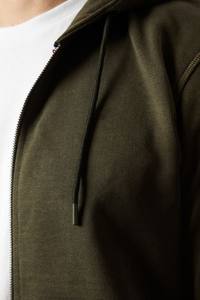 เสื้อมีฮู้ดสำหรับผู้ชายเสื้อออกกำลังกายมีซิปมีฮู้ดสำหรับผู้ชายเสื้อออกกำลังกายเปิดประตู2025โลโก้ออกแบบได้ตามต้องการ - Product Image 6