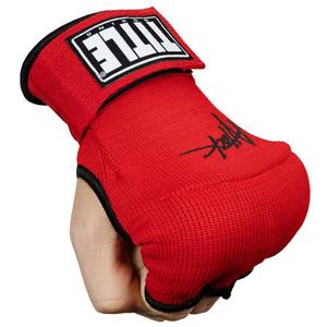 Guantes de boxeo para adultos Damas Hombres 8oz Guantes interiores elásticos acolchados Cuero impreso Material de silicona Uso de entrenamiento - Product Image 1