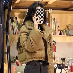 Chaqueta acolchada de estilo coreano a la moda para mujer, abrigo de algodón grueso estampado de invierno con ajuste holgado, nueva chaqueta acolchada con estilo - Product Image 6