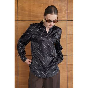 เสื้อเชิ้ตผ้าซาตินลายจุด - [object Object] - Product Image 1
