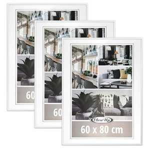 Ensemble de 3 cadres pour affiches blancs de style moderne 60 x 80 cm, design nature morte - Product Image 3